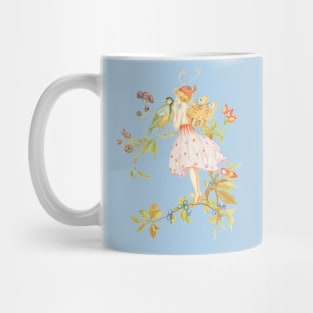 Forest fairy with a bird Mug